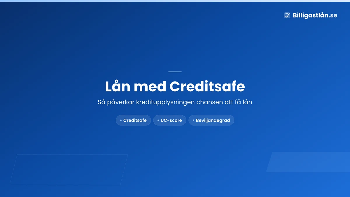 Är det enklare att få lån med Creditsafe?